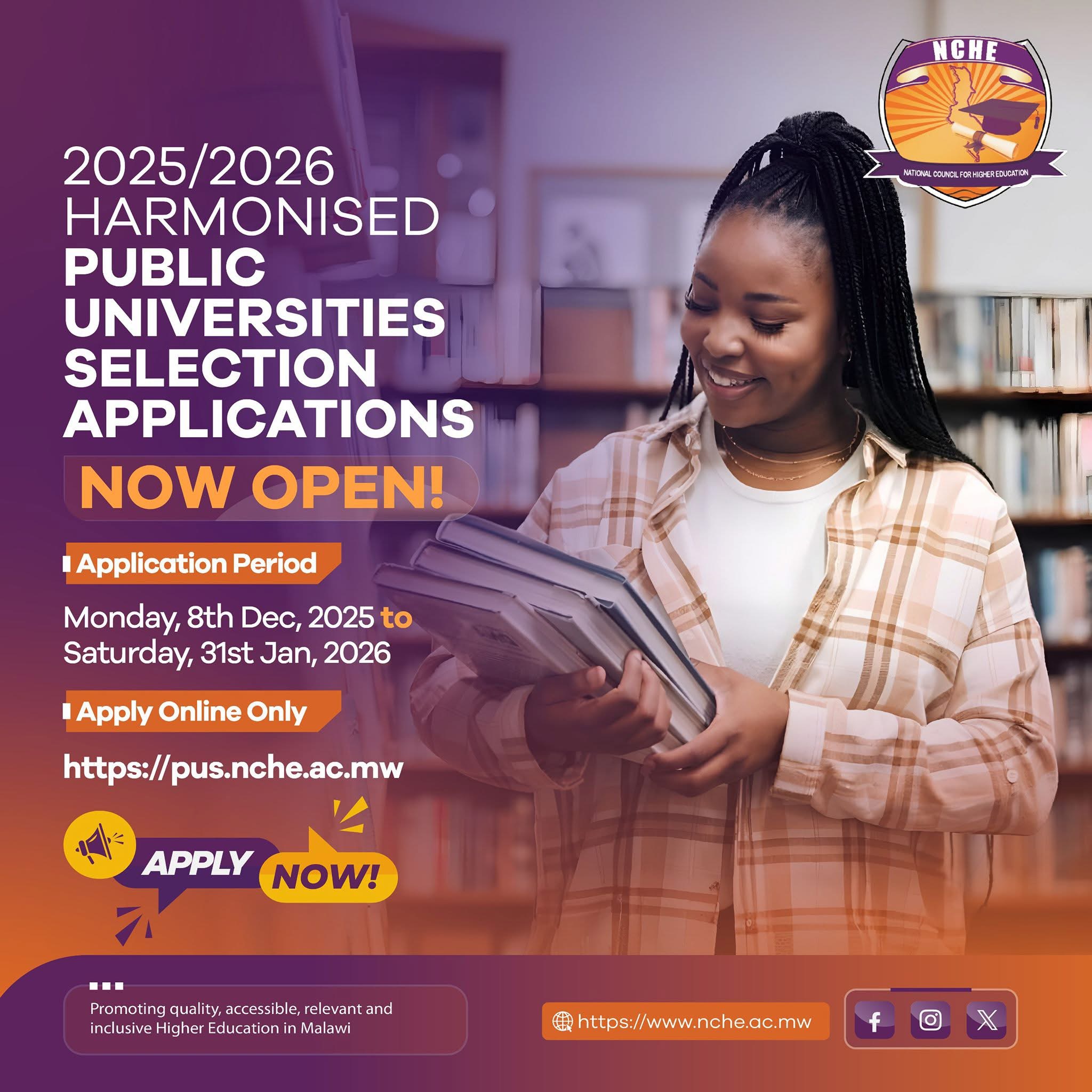 2025/2026 HARMONISED PUBLIC UNIVERSITIES SELECTION APPLICATIONS